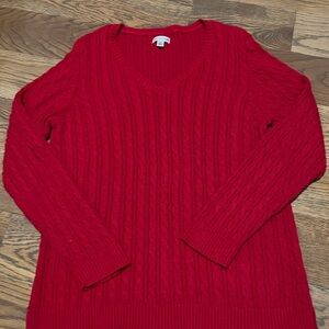 Croft & Barrow Vibrant Red Pullover
